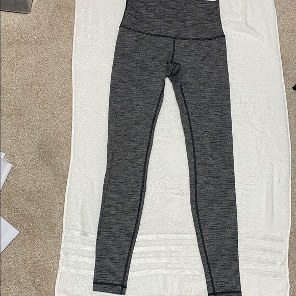 lululemon athletica Pants - Lululemon Marbled Gray Leggings Size 6.